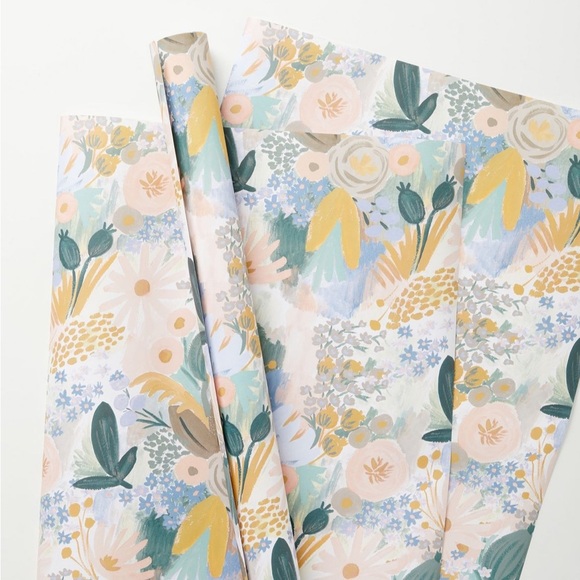 NEW Rifle Paper Co. Anthropologie Luisa Wrapping Paper 3 Sheets Wrapping Gift - Picture 3 of 4